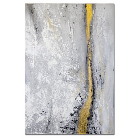  Obraz olejny ręcznie malowany Złota wstęga 80x120cm