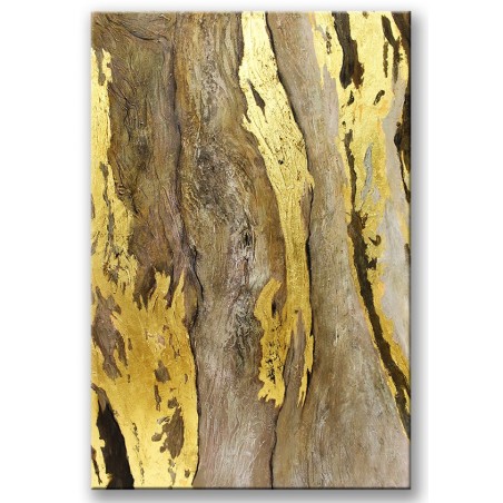 Obraz olejny ręcznie malowany Złoty pień 80x120cm