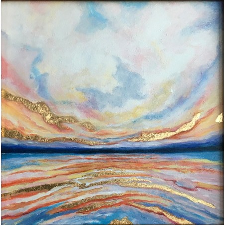  Obraz olejny ręcznie malowany 60x60 Abstrakcja