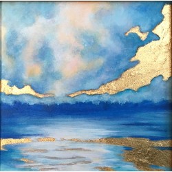  Obraz olejny ręcznie malowany 60x60 Abstrakcja