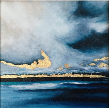  Obraz olejny ręcznie malowany 60x60 Abstrakcja