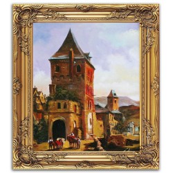  Obraz olejny ręcznie malowany Pejzaż 53x64cm