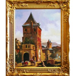  Obraz olejny ręcznie malowany Pejzaż 53x64cm