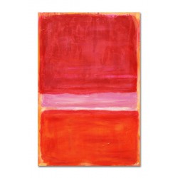  Obraz ręcznie malowany na płótnie 60x90cm czerwona Abstrakcja do wnętrz nowoczesnych