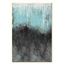  Obraz olejny ręcznie malowany 60x90cm Biały deszcz