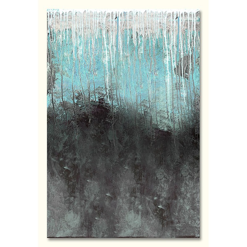  Obraz olejny ręcznie malowany 60x90cm Biały deszcz