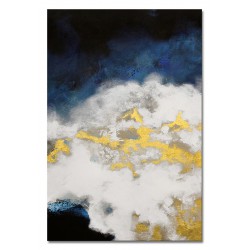  Obraz olejny ręcznie malowany 60x90cm Złota piana I