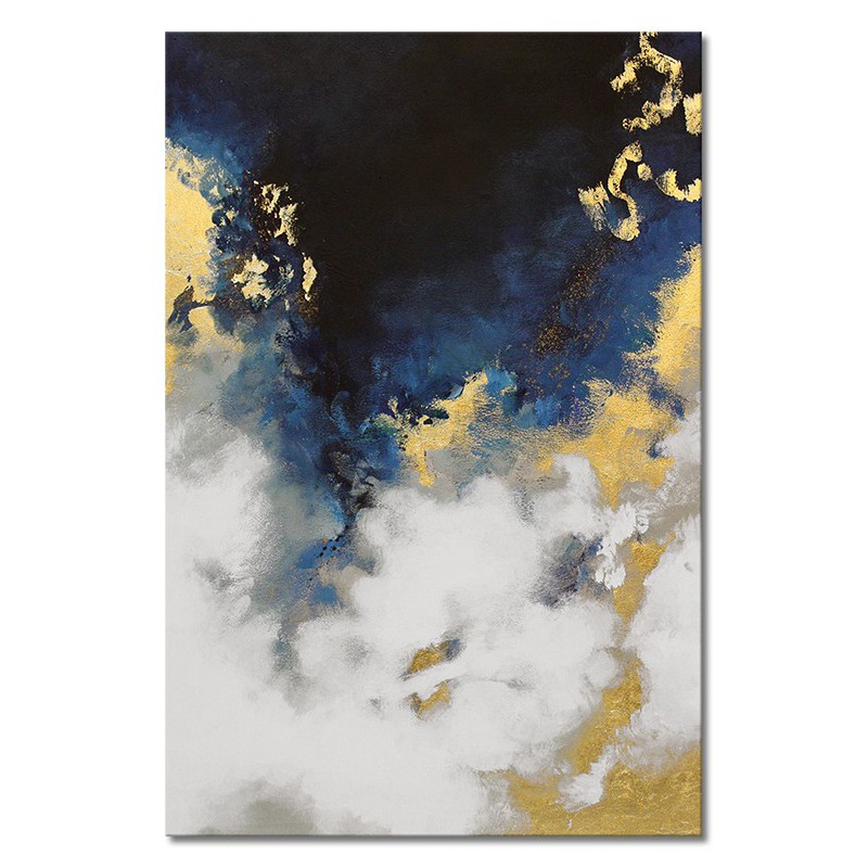  Obraz olejny ręcznie malowany 60x90cm Złota piana II
