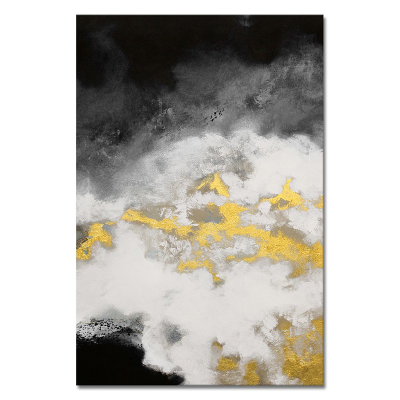  Obraz olejny ręcznie malowany 60x90cm Szare pobrzeże