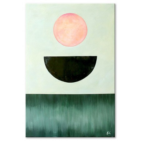  Obraz olejny ręcznie malowany 60x90cm Różowa gwiazda