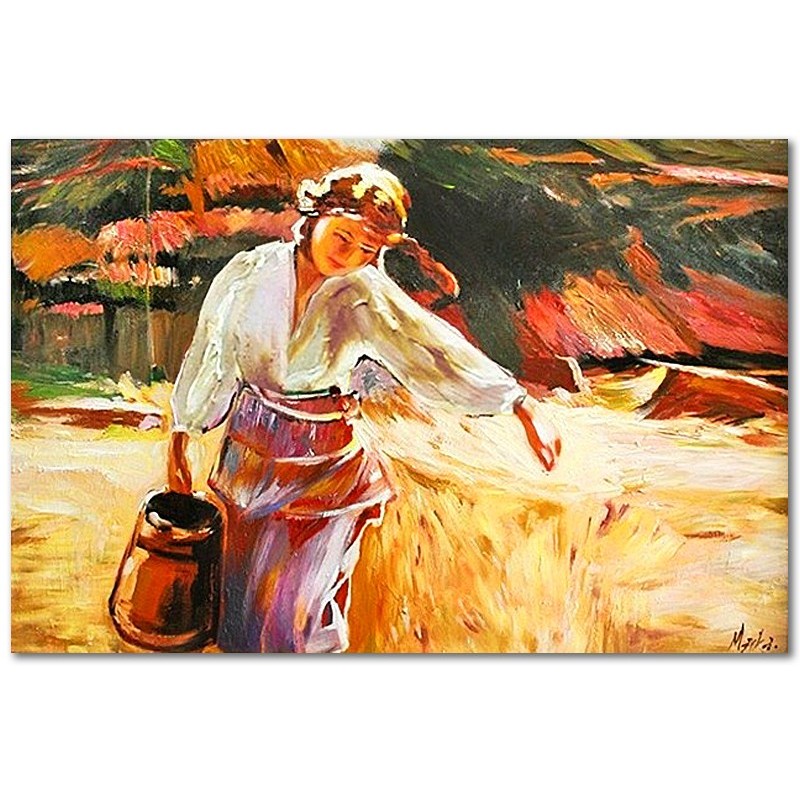 Obraz malowany Apoloniusz Kędzierski Dziewczyna z dzbanem 60x90cm