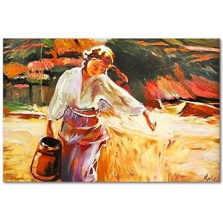  Obraz malowany Apoloniusz Kędzierski Dziewczyna z dzbanem 60x90cm