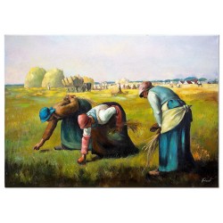 Obraz malowany Jean Francois Millet Kobiety zbierające kłosy 50x70cm