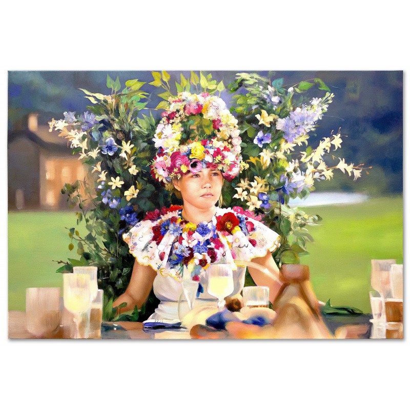  Obraz olejny ręcznie malowany Midsommar 60x90cm