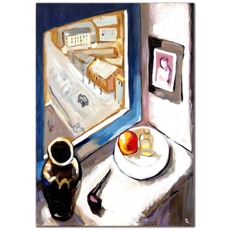  Obraz malowany 50x70cm Efraim Seidenbeutel Martwa natura