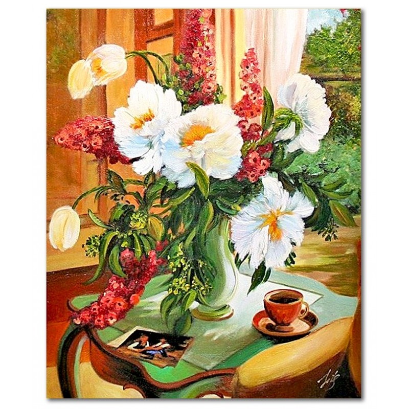  Obraz malowany Robina Anderson Tea At Marguerites 40x50cm