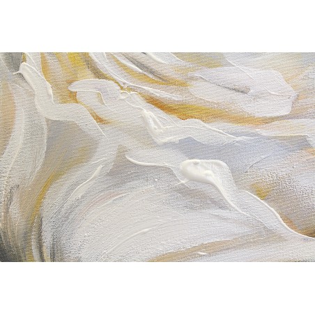  Obraz ręcznie malowany na płótnie Białe Róże 80x120cm