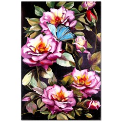  Obraz olejny ręcznie malowany Kwiaty 60x90cm