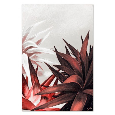  Obraz olejny ręcznie malowany 60x90cm Różowy Aloes