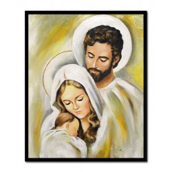  Obraz Świętej Rodziny na ślub 43x53 cm obraz olejny na płótnie w ramie
