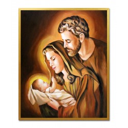  Obraz Świętej Rodziny na ślub 43x53 cm obraz olejny na płótnie