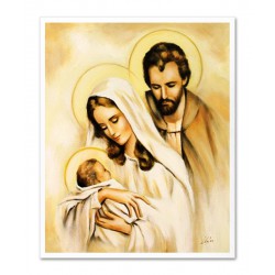  Obraz Świętej Rodziny na ślub 43x53 cm obraz olejny na płótnie