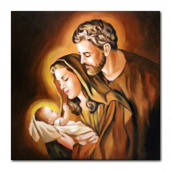  Obraz Świętej Rodziny na ślub 60x60 cm obraz olejny na płótnie