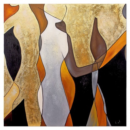  Obraz olejny ręcznie malowany 90x90 cm Postać