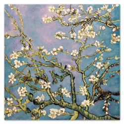  Obraz olejny ręcznie malowany 90x90 cm obraz z kwiatami