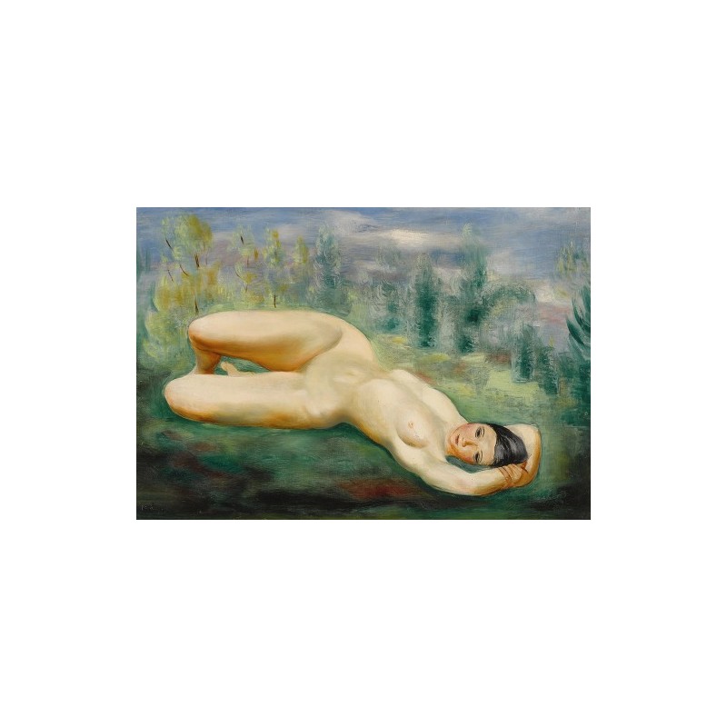  Obraz na płótnie 50x35cm Moïse Kisling Akt w trawie