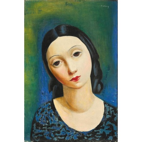  Obraz na płótnie 50x75cm Moïse Kisling Portret młodej dziewczyny