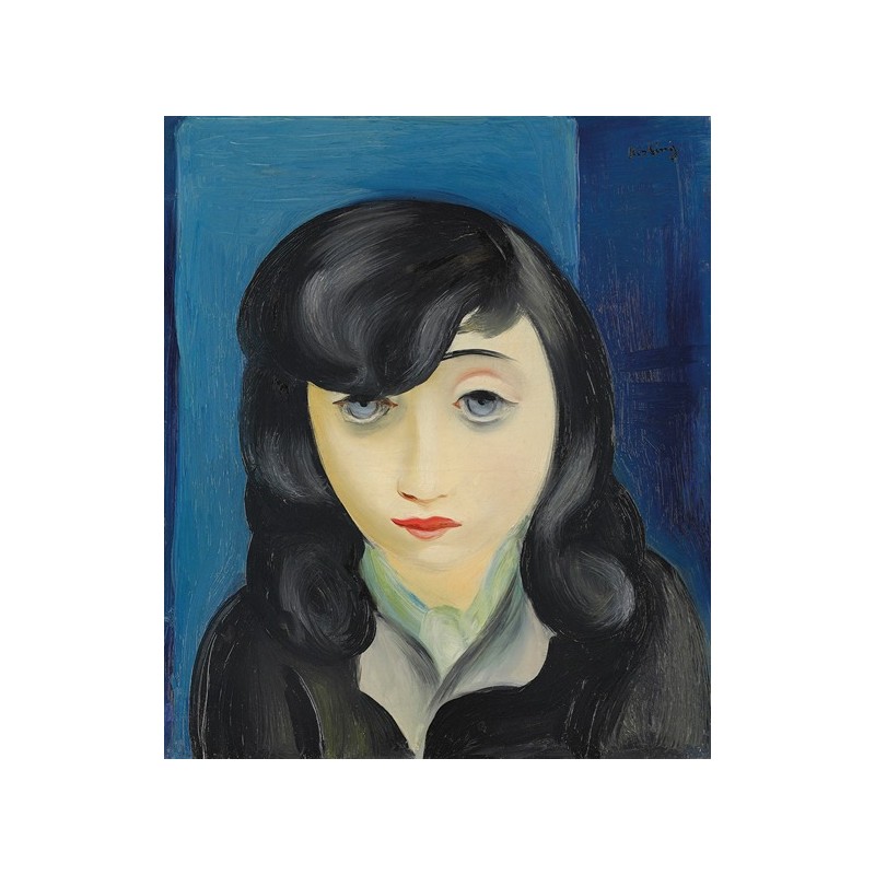  Obraz na płótnie 50x60cm Moïse Kisling Portret kobiety z grzywką
