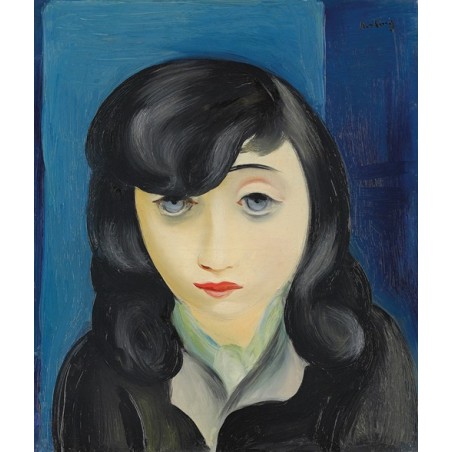  Obraz na płótnie 50x60cm Moïse Kisling Portret kobiety z grzywką