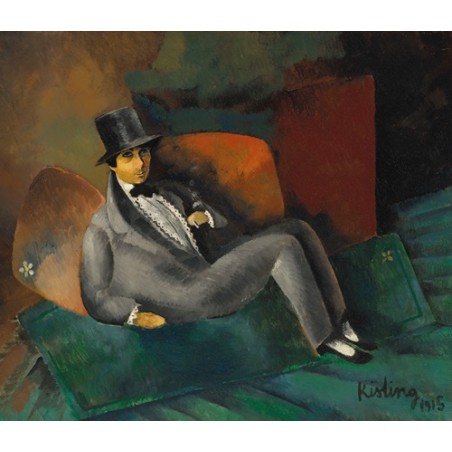  Obraz na płótnie 50x40cm Moïse Kisling Portret Francisa de Miomandre’a