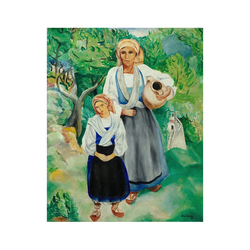  Obraz na płótnie 50x60cm Moïse Kisling Chłopki w tradycyjnych strojach