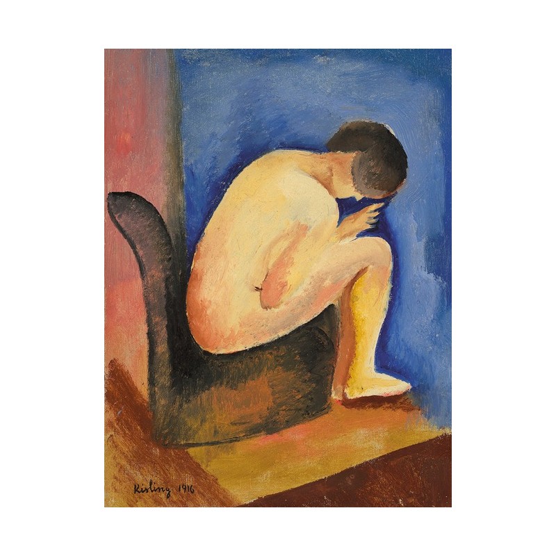  Obraz na płótnie 50x60cm Moïse Kisling Siedzący akt