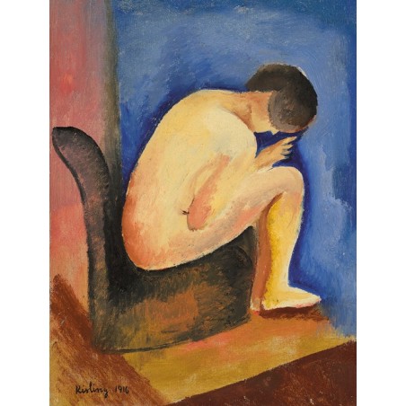  Obraz na płótnie 50x60cm Moïse Kisling Siedzący akt