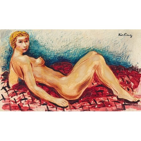  Obraz na płótnie 50x30cm Moïse Kisling Leżący akt