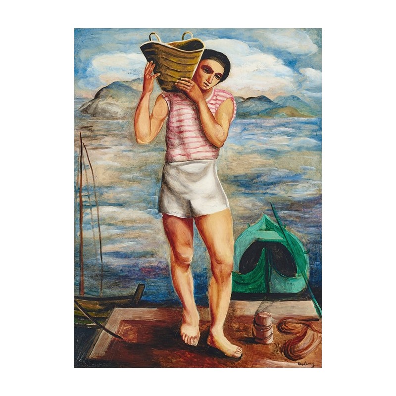  Obraz na płótnie 50x70cm Moïse Kisling Rybak