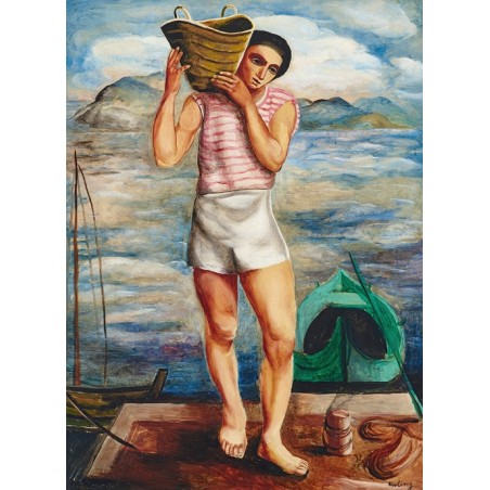  Obraz na płótnie 50x70cm Moïse Kisling Rybak