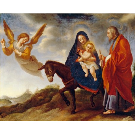  Obraz na płótnie 50x40cm Carlo Dolci Ucieczka do Egiptu
