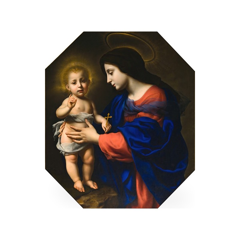  Obraz na płótnie 50x60cm Carlo Dolci Madonna Z dzieciątkiem