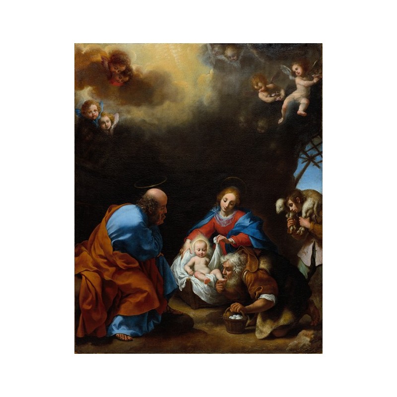  Obraz na płótnie 50x60cm Carlo Dolci Pokłon pasterzy