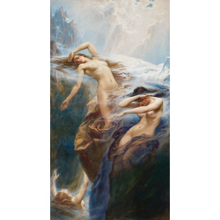  Obraz na płótnie 50x90cm Herbert James Draper Mgły górskie