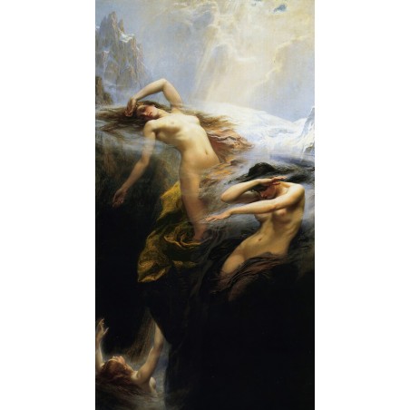  Obraz na płótnie 50x90cm Herbert James Draper Mgły górskie