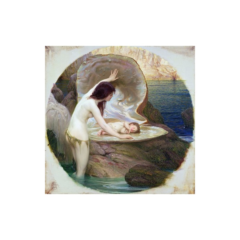  Obraz na płótnie 50x50cm Herbert James Draper Wodne dziecko