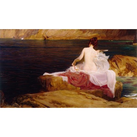  Obraz na płótnie 50x30cm Herbert James Draper Wyspa Kalipso