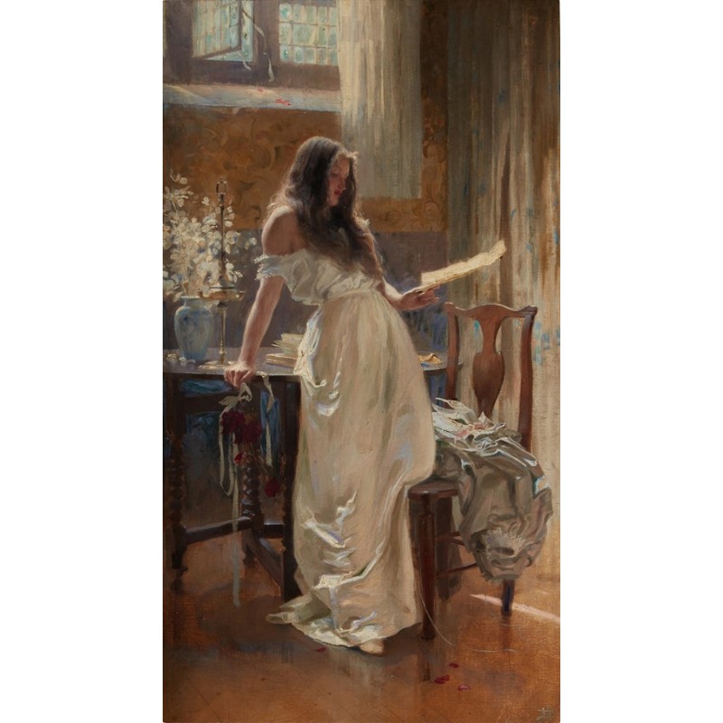  Obraz na płótnie 50x90cm Herbert James Draper Idź, cudna różyczko