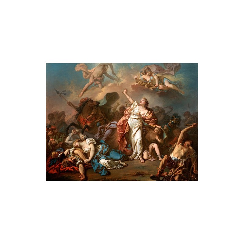  Obraz na płótnie 50x40cm Jacques Louis David Apollo i Diana atakujący dzieci Niobe