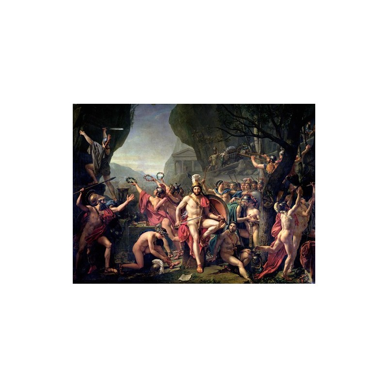  Obraz na płótnie 50x35cm Jacques Louis David Leonidas pod Termopilami